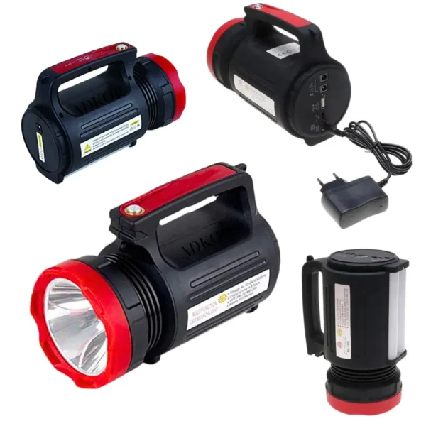 Акумуляторний ліхтар LED MS-7003 – потужне освітлення для дому та вулиці