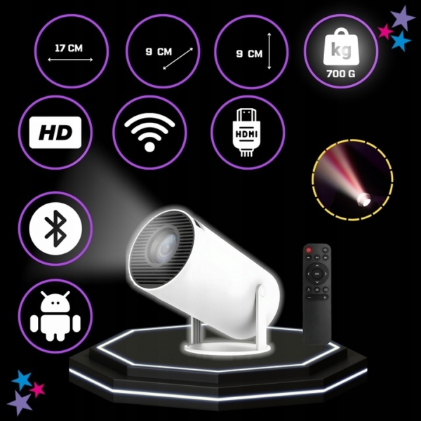 Портативний LED-проектор з Android HY-300 – ваш новий спосіб розваг - Зображення 3