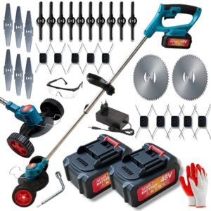 Акумуляторний тример для трави MS-900  3-в-1 з безщітковим двигуном: коса, підрізувач кущів і дерев