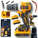 Акумуляторна дриль-шуруповерт BOXER BX-3310 24V, безщітковий двигун, 2 акумулятори, 3 режими, кейс