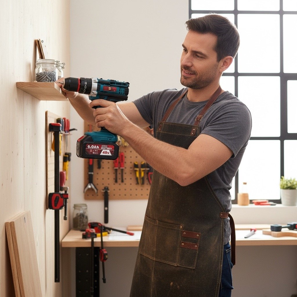 Набір акумуляторних інструментів 2в1 48VF: болгарка + дриль-шуруповерт - Зображення 3