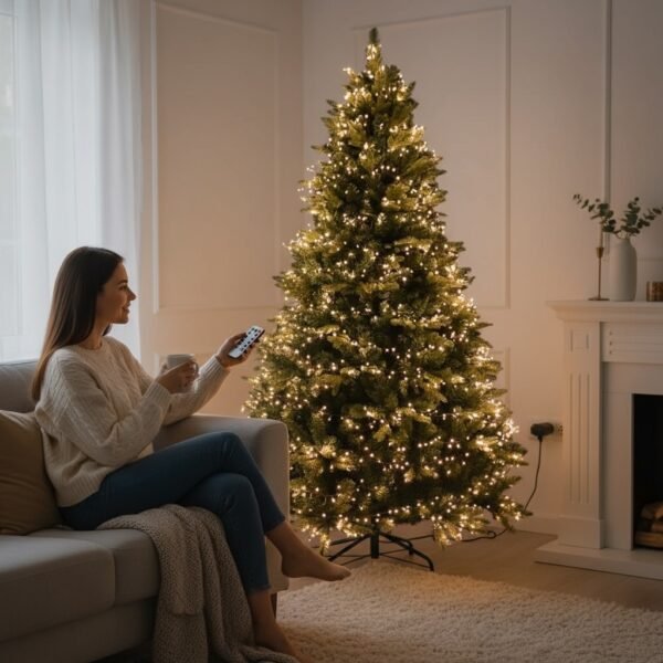 Гірлянда Мішура LED 30м 1000 LED – теплий білий / flash - Зображення 5