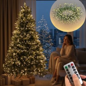 Гірлянда Мішура LED 30м 1000 LED – теплий білий / flash