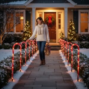 Гірлянда LED Льодяники 3 м для Вулиці – Святкова Декорація Саду та Доріжки