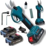 Акумуляторний Секатор Для Обрізки Гілок З 2 Акумуляторами