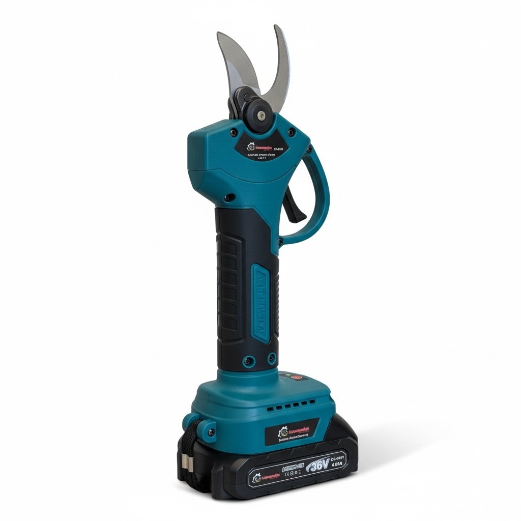 Акумуляторний Секатор Для Обрізки Гілок З 2 Акумуляторами - Зображення 3