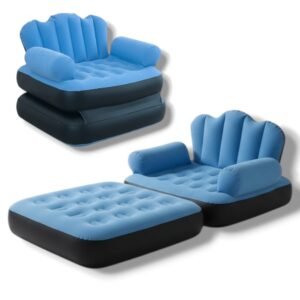 Надувне Крісло-Матрац 2в1 З Підставкою Для Ніг – Розкладне Крісло Для Відпочинку
