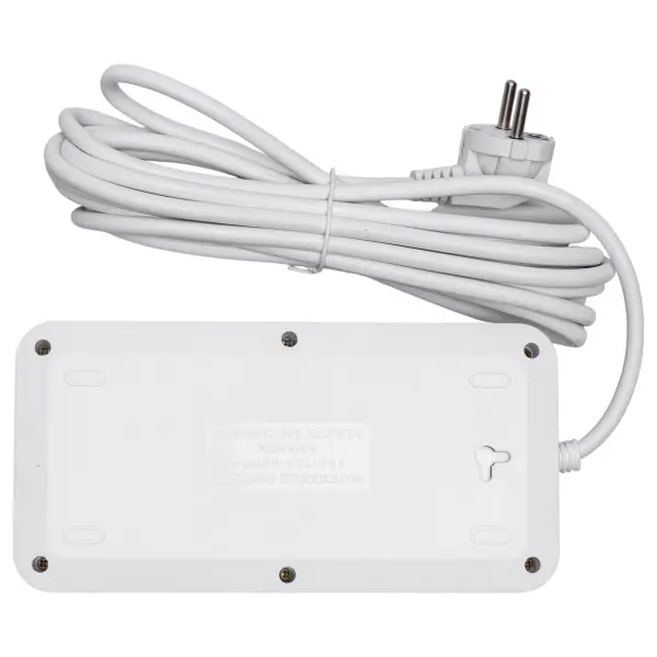Мережевий Фільтр Подовжувач 5 Розеток 4 USB + Type-C 5 м 2500 Вт - Зображення 2