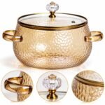 Каструля з боросилікатного скла Pumpkin Pot 2,5 л – термостійка скляна каструля з кришкою